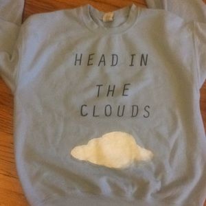 On Hold Ariana Grande Head in clouds sweatshirt